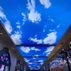 2025 Newest PVC stretch ceiling film Blue sky printing for interior decor factory price 