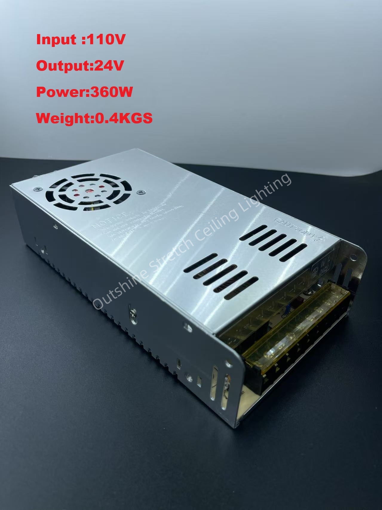 USA, Canada LED strip LED light Power supply for PVC stretch ceiling factory price from Outshine Brand