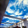 2025 Newest PVC stretch ceiling film Blue sky printing for interior decor factory price 