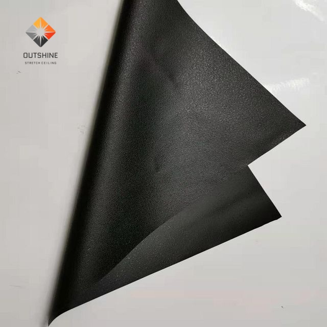 Commercial Best Price Custom Size Premium Black Matt PVC Stretch Ceiling Film| Modern & Elegant Finish
