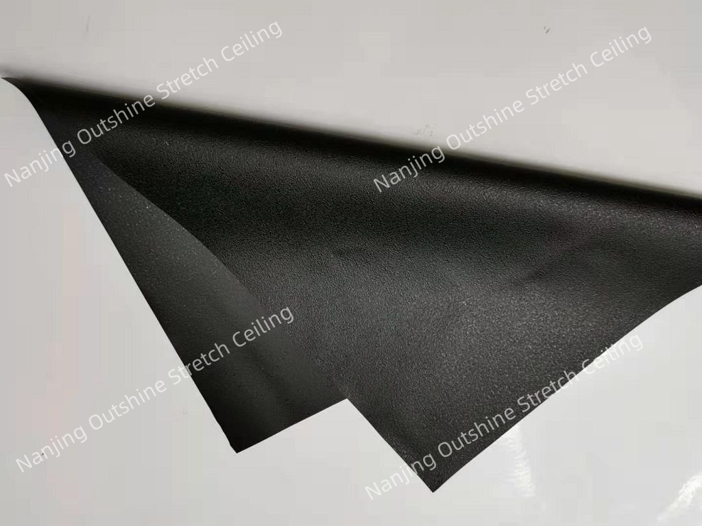 Black Matt Stretch Ceiling Modern Elegance, Seamless Perfection