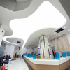 White Translucent PVC Stretch Ceiling Film 75% Light Transmission for Modern Office Lighting