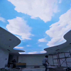 2025 Newest PVC stretch ceiling film Blue sky printing for interior decor factory price 