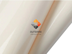 Luxurious Light Yellow Glossy Stretch Ceiling Roll - Create A Spacious & Elegant Atmosphere with High-Reflectivity PVC Film, Customizable Width (1.5M-5.0M) for OEM/ODM Projects