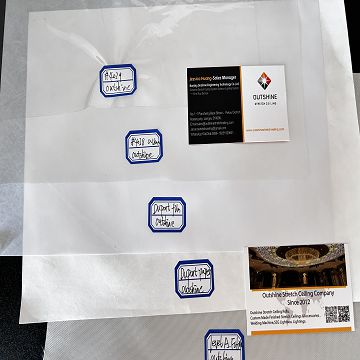  Translucent Stretch Ceiling Samples. 