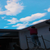 2025 Newest PVC stretch ceiling film Blue sky printing for interior decor factory price 