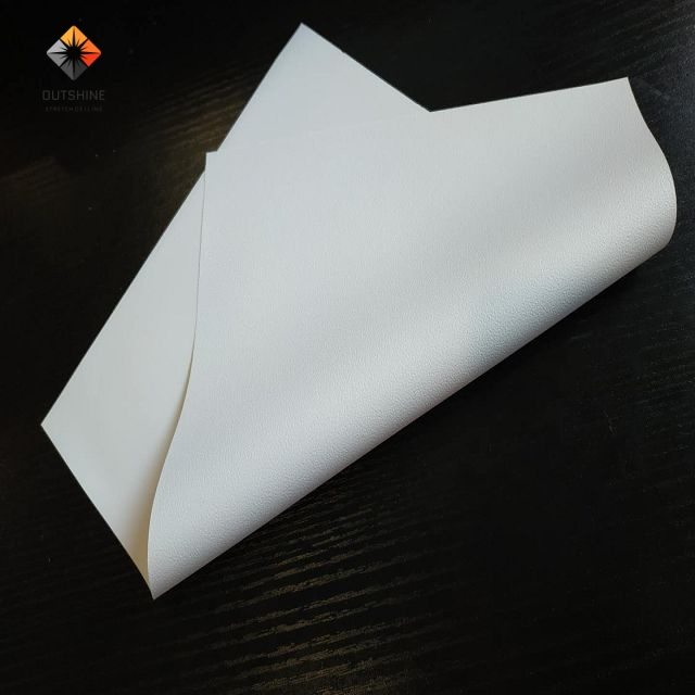 Modern Matte Finish Stretch Ceiling System Premium Matt Texture Stretch Ceiling Film Raw Material Non-Reflective Matt Stretch Ceiling for Minimalist Interiors