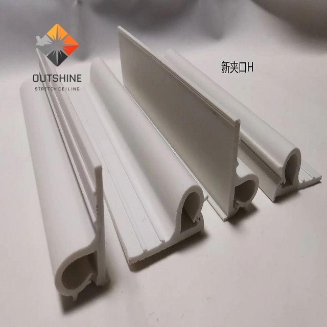 PVC Trim for Stretch Ceilings-PVC Profile for PVC Stretch Ceilings Film Length 2.5M