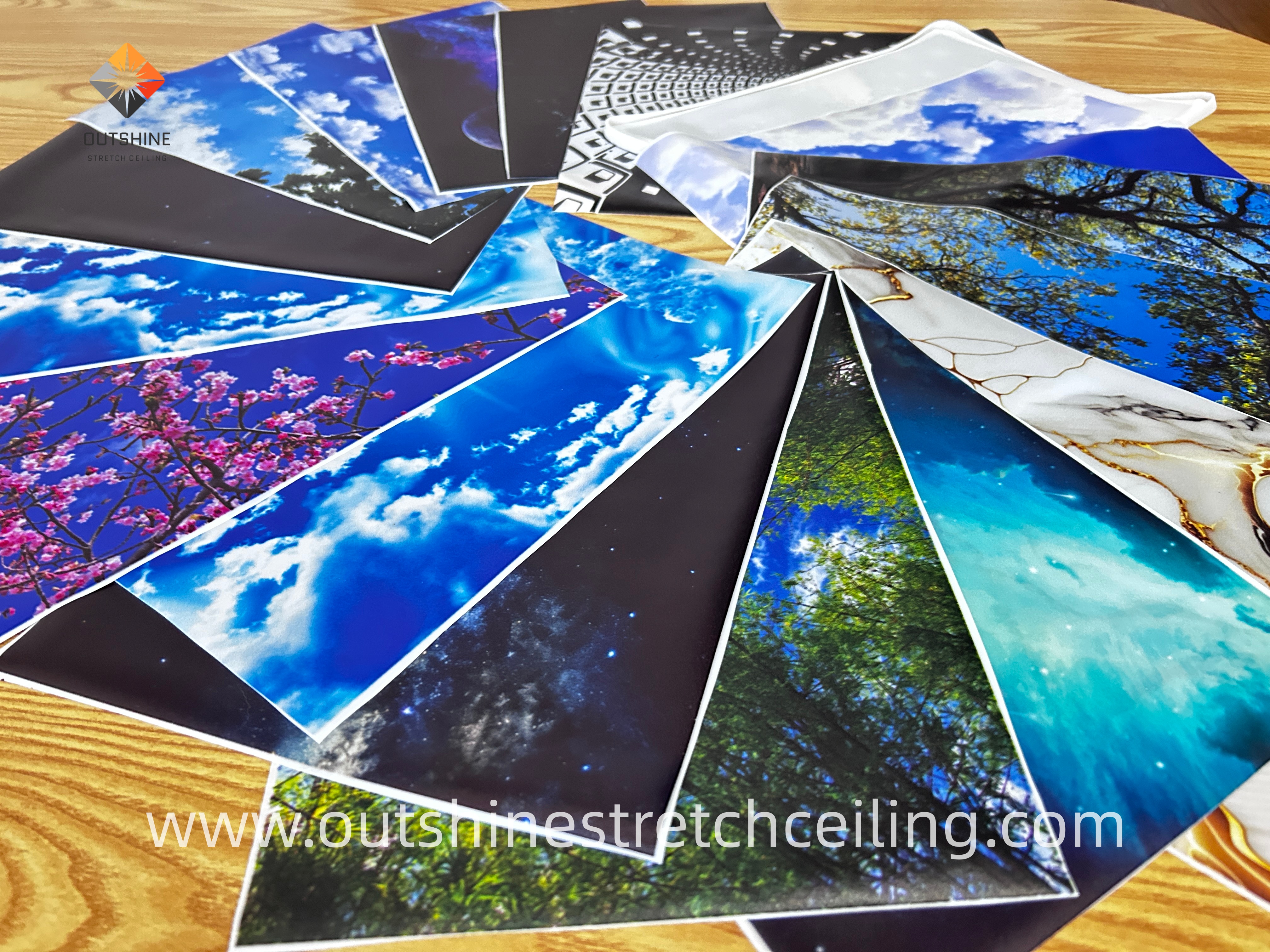 Outshine PVC stretch ceiling film rolls material with all kinds of accessories (3)