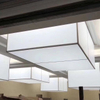 White Translucent PVC Stretch Ceiling Film 75% Light Transmission for Modern Office Lighting